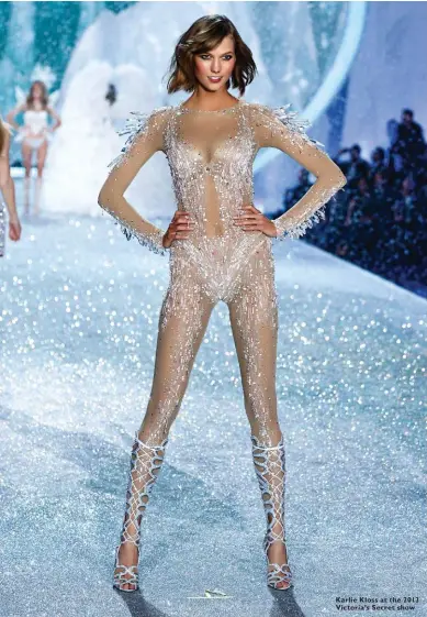  ??  ?? Karlie Kloss at the 2013 Victoria’s Secret show