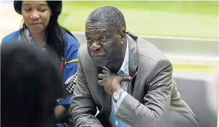  ?? /VICTOR BOYKO/GETTY IMAGES ?? Dr Denis Mukwege, who has put his life on the line to help victims of sexual violence in strife-torn eastern DR Congo, is an example of what men can do to help women in distress.