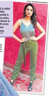  ??  ?? Parineeti Chopra styled by Sanjana Batra