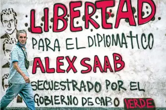  ?? AFP ?? El régimen venezolano exige la liberación de Saab, quien trabaja para Maduro