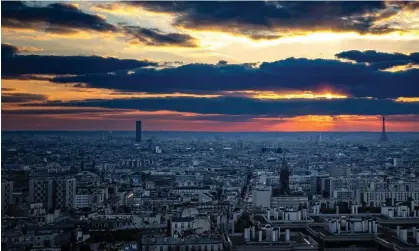  ?? ?? The skyline in Paris, France. Eurozone core inflation rose slightly in March, from 5.6% to a new record high of 5.7%. Photograph: Aurélien Morissard/AP