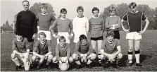  ??  ?? Sunday league: Canon United FC in the mid-Sixties