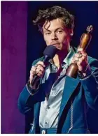  ?? ?? Harry Styles triumphier­te bei den Brit Awards.