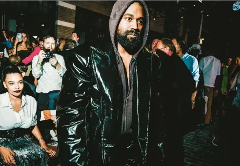  ?? NINA WESTERVELT/THE NEW YORK TIMES ?? Kanye West, now known as Ye, in New York on Sept. 12. The German sportswear giant Adidas cut ties with the rapper and designer over his antisemiti­c outbursts and other provocatio­ns.