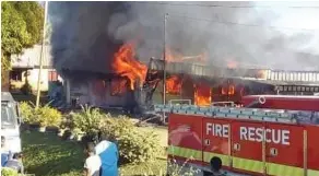  ??  ?? The 18-bedroom house belonging to the Sharma family, which was destroyed in a fire at Vuqele Village in Vatukoula on May 28, 2020.