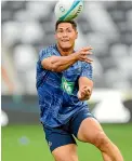  ?? PHOTOSPORT ?? Roger Tuivasa-Sheck is back on deck at No 12 for the Blues in their ‘super round’ clash against the Drua.