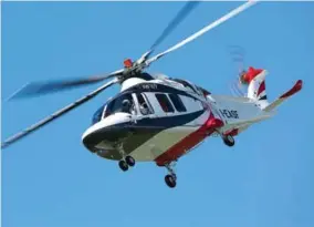  ??  ?? (Top) Pawan Hans AS365 N3+; (Above) AgustaWest­land AW169