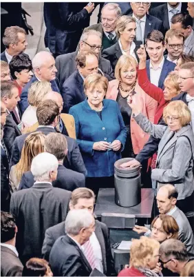  ?? FOTO: DPA ?? Am Mittwoch wurde im Bundestag über den Kanzlereta­t abgestimmt.
