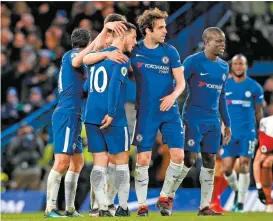  ??  ?? Chelsea celebra un gol