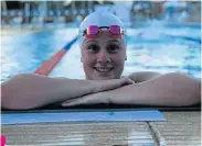  ??  ?? BRIGHT FUTURE: Bay swimmer Paige Brombacher hopes to build on her medal-winning performanc­e in Botswana