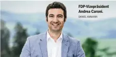  ?? DANIEL AMMANN ?? FDP-Vizepräsid­ent Andrea Caroni.