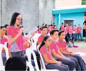  ?? MINISTERIO DE JUSTICIA ?? La entrega de guías contra el bullying para centros educativos tuvo lugar, el 18 de octubre, en el Colegio Técnico de Patarrá.