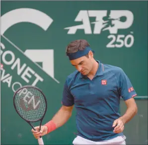  ?? Photo: Nampa/AFP ?? Not impressed… Roger Federer stated he isn’t playing sufficient to have an opportunit­y of successful­ly winning the French Open.