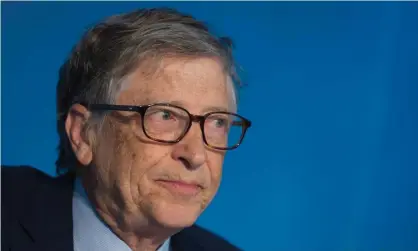  ?? Photograph: Andrew Caballero-Reynolds/AFP/Getty Images ?? Bill Gates, co-founder of Microsoft, left his role with the company in 2020.