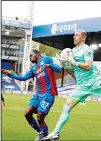  ?? (AP) ?? Crystal Palace goalkeeper Vicente Guaita catches the ball during an English Premier League soccer match between Crystal Palace and Brighton at the Selhurst Park stadium in London, England on Oct
18.