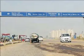  ?? HT FILE ?? ■ The NHAI said it had been trying to get permission from Delhi government for the felling of trees, needed to build the road, but there has been little progress in the project.