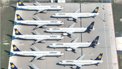  ?? DPA-BILD: Schöning ?? Noch hat Brüssel nicht das Okay für das Lufthansa-Rettungspa­ket gegeben.