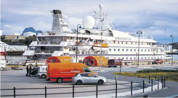  ?? (Photo: AP) ?? This August 5, 2020 file photo shows the cruise ship Sea Dream 1 in Bodoe, Norway. Sea Dream 1 is one of the first cruise ships to ply through Caribbean waters since the pandemic began, but ended its trip on Thursday after some passengers tested positive for COVID-19.