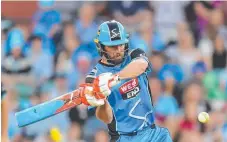  ??  ?? Dolphins star Michael Neser hits out for Adelaide Strikers.