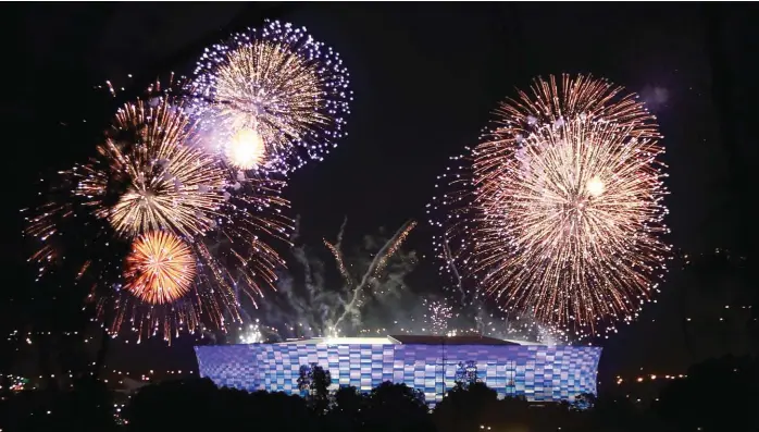  ??  ?? La reinaugura­ción del estadio Cuauhtémoc de Puebla se llevó a cabo el 3 de febrero del 2016.