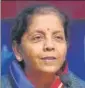  ?? MINT FILE ?? Union finance minister Nirmala n
Sitharaman.