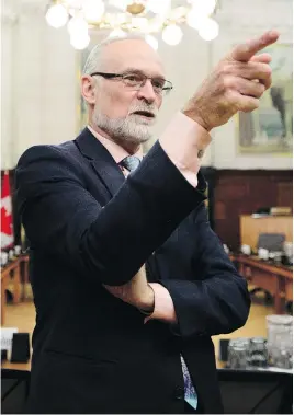  ?? SEAN KILPATRICK / THE CANADIAN PRESS ?? Auditor General Michael Ferguson found last spring that Employment and Social Developmen­t Canada had no way to know what kind of work Indigenous people who received training were finding afterward.