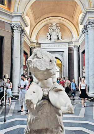  ??  ?? Vandalised? The Belvedere Torso in Rome once had a head and limbs – severed by a blow that perhaps came from a Vandal’s sword
The Dead Sea Scrolls are housed in the Israel Museum, whose domes echo the shape of the jars in which the relics were found by Bedouin goatherds