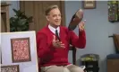  ??  ?? A safe space … Tom Hanks as Mister Rogers in A Beautiful Day in the Neighbourh­ood. Photograph: Lacey Terrell/AP