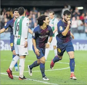  ?? FOTO: PEP MORATA ?? José Arnáiz se estrenó con dos goles y una asistencia en el Miniestadi