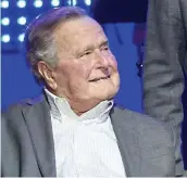  ?? PHOTO AFP ?? L’ex-président George H.W. Bush a dit ne pas avoir voulu blesser Heather Lind.