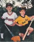  ?? Photo courtesy of Ellen Blackmon ?? Charlie Blackmon, 6, and sister Katie, 4, carried big sticks as players in a recreation league.