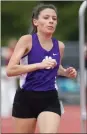  ?? Steven Eckhoff / RN-T ?? Darlington’s Kate Flory runs the finals of the 800-meters Saturday at Berry.