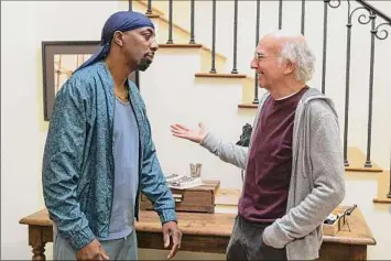  ?? John P. Johnson / HBO ?? J.B. Smoove, left, and Larry David in Season 11 of "Curb Your Enthusiasm"