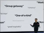  ?? ERIC RISBERG — THE ASSOCIATED PRESS ARCHIVES ?? Airbnb co-founder and CEO Brian Chesky saw his company’s stock climb from an opening $68 a share to $144.71 on the first day of trading.