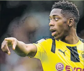  ?? FOTO: WWW.BVB.DE ?? Dembélé es un jugador que encaja en este Barça, aunque todo dependerá de lo que haga Neymar