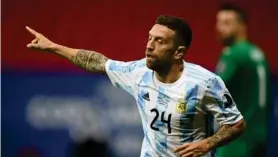  ?? AFP ?? Argentina ganó con el solitario gol de Alejandro “Papu” Gomez.