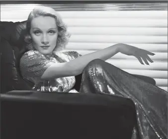  ?? George Hurrell/Courtesy Michael Hadley Epstein and Scott Edward Schwimer ?? Marlene Dietrich in 1937.