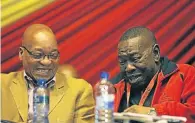  ?? Picture: TEBOGO LETSIE ?? STRAINED RELATIONS: President Jacob Zuma has come under fire from SACP leader Blade Nzimande