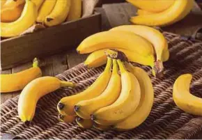  ?? ?? Bananas are perfect for sustained exercise sessions.