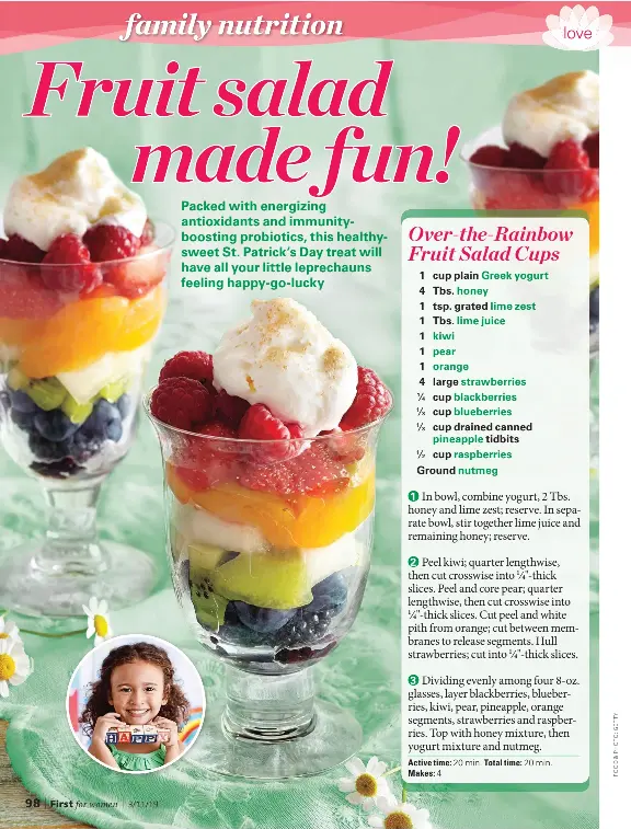 Pressreader First For Women 2019 02 13 Rainbow Fruit Salad Cups