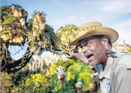  ?? Jay L. Clendenin Los Angeles Times ?? IMAGINEER Joe Rohde at one of his latest creations, Pandora — the World of Avatar, at Disney’s Animal Kingdom in Florida.