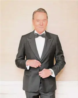  ?? Rachel Murray/TNS ?? Bryan Cranston at the 93rd Academy Awards in Los Angeles on April 25, 2021.