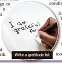  ?? ?? Write a gratitude list