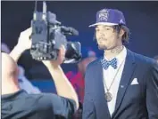  ??  ?? WILLIE CAULEY- STEIN, 7 feet, of Kentucky was drafted sixth overall by the Sacramento Kings.