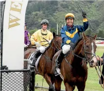  ?? PHOTO: STUFF ?? Signify returns to scale after winning the Telegraph at Trentham earlier this year.