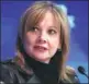  ??  ?? Mary Barra, chief executive officer of General Motors Co, speaks at the World Economic Forum in Davos.