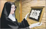  ?? PICTURE: SIMON DEWHURST. ?? SKILL REVIVED: The nuns revive a craft once practised by monastic communitie­s with the help of Ms Bowerman; below, Sister Marian Sweeting-Hempsall with one of the works.