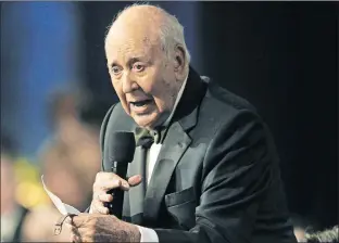  ?? [CHRIS PIZELLO/THE ASSOCIATED PRESS] ?? “When you can laugh, life is worth living. It keeps me going. It keeps me young,” says 97-year-old Carl Reiner, a comedic icon for more than 70 years. Research supports that laughter eases stress and helps the ill cope with their sickness and pain.