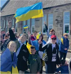  ?? ?? A fundraiser has been organised with the local Ukrainian community group. Image: Ukrainian Community Group (UCG) in South Ayrshire