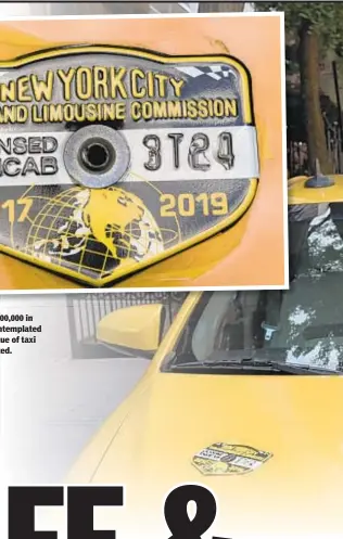  ??  ?? Mouhamadou Aliyu is $700,000 in debt and says he has contemplat­ed taking his own life as value of taxi medallions has plummeted.